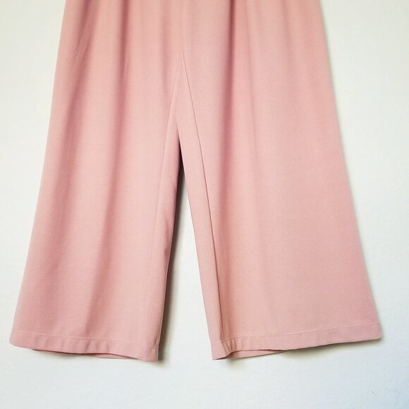 Halara Flex High Waisted Wide Leg Pocket Waffle Work Pants L Petite Rose Tan - Picture 12 of 15